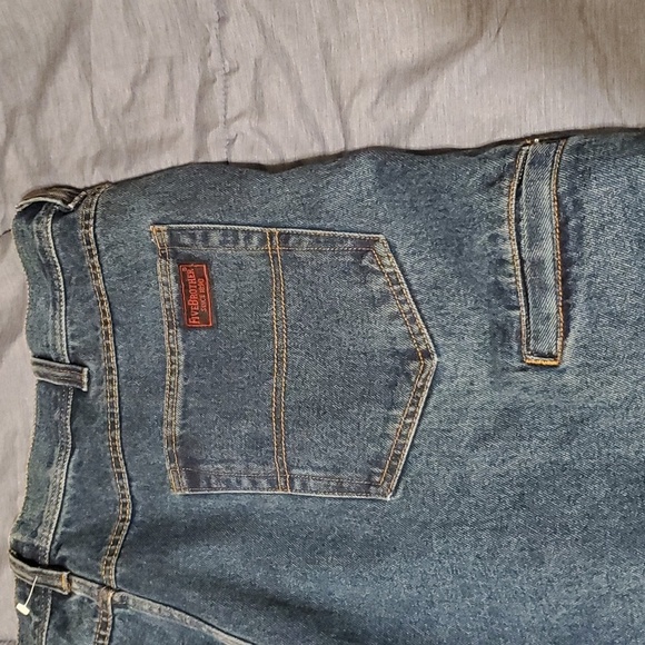 Five Brother jeans men's size 42 x 32 work wear blue demin dark stonewar… - Picture 2 of 11